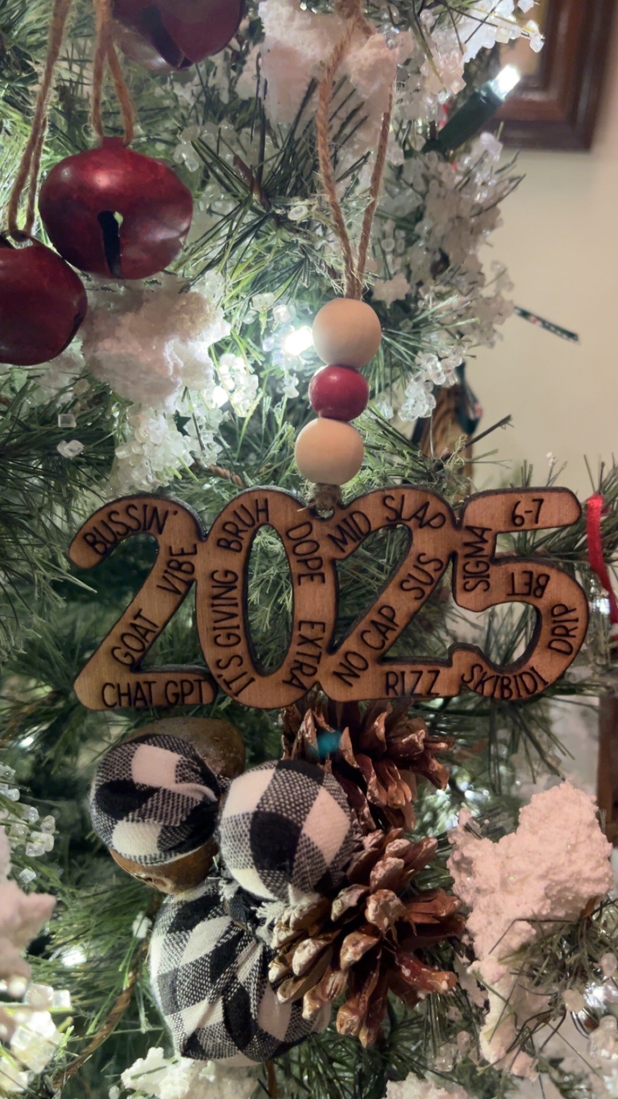 2025 Words Ornament