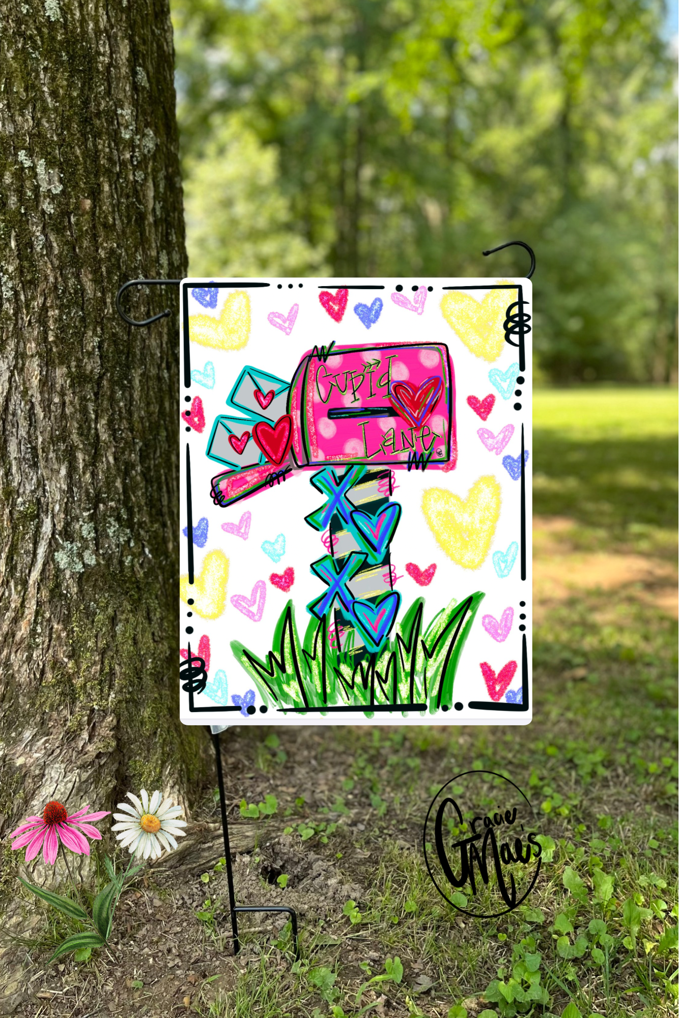 Valentines Garden Flag