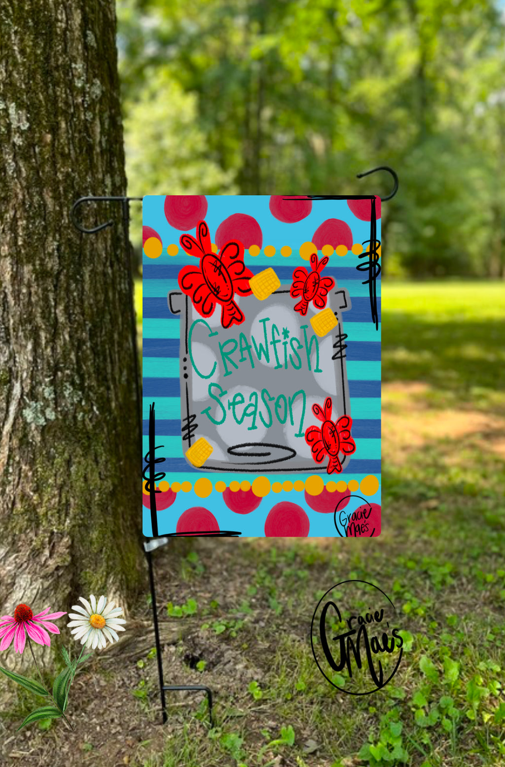 Crawfish Pot - Garden Flag