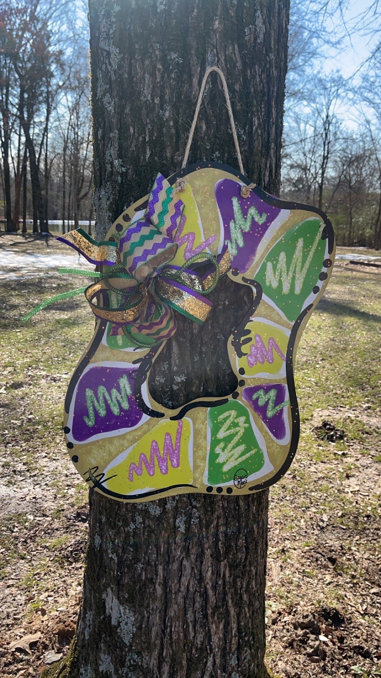 King Cake Door Hanger