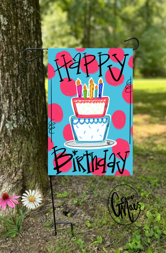 Birthday Garden Flag