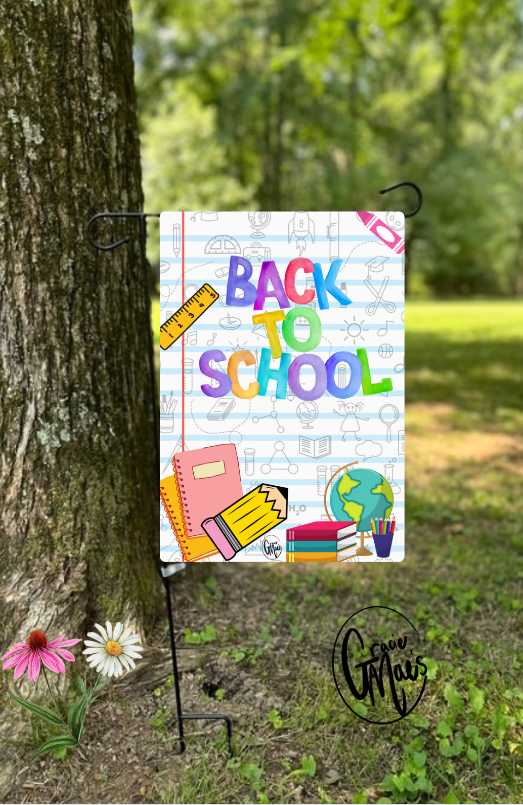 Back to School Garden Flag