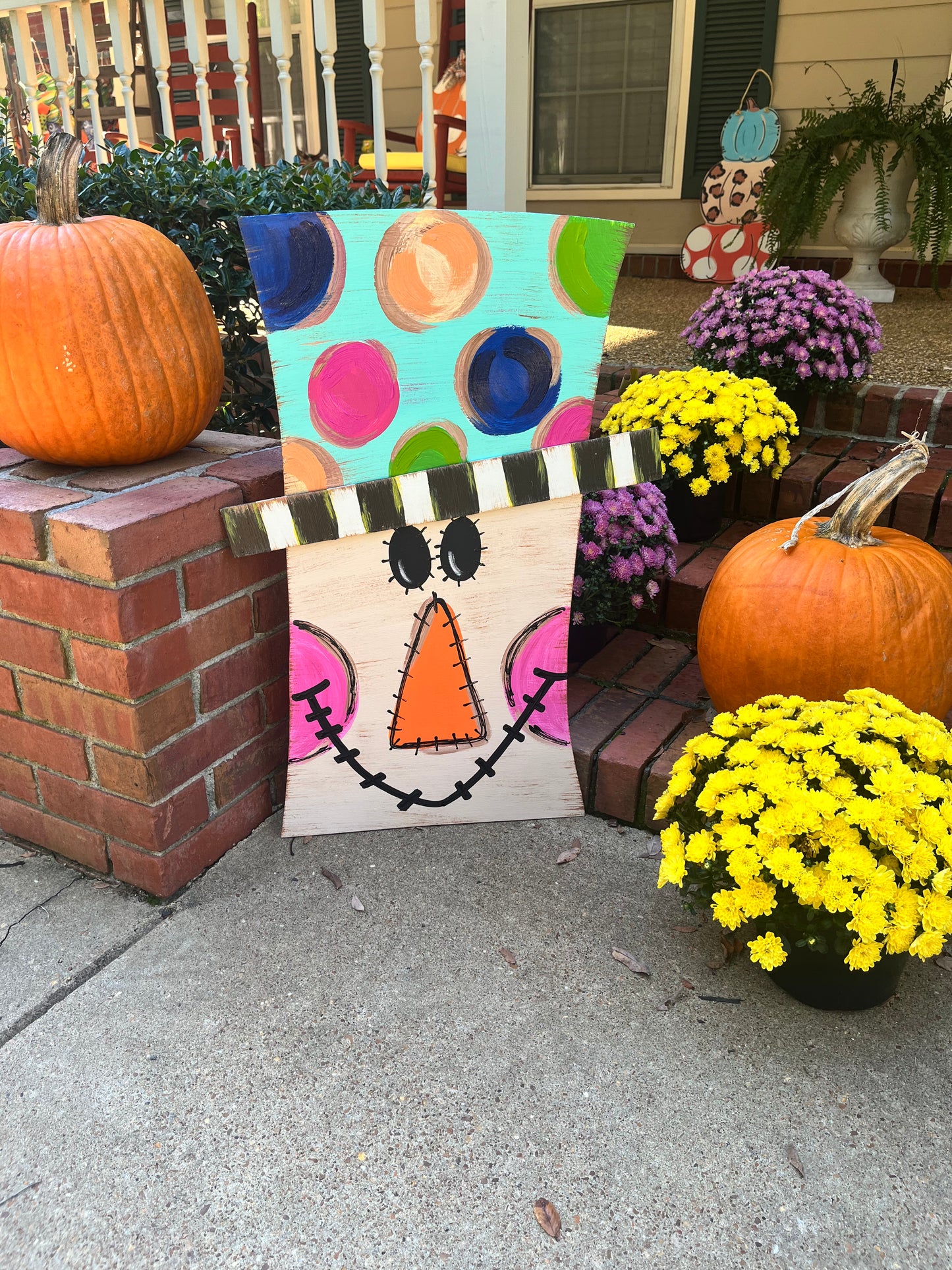 Scarecrow Porch Sitter